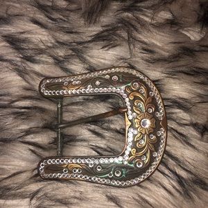 Brass Bedazzled Buckle!